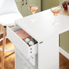 SoBuy FWT101-W, Wall Mounted Kitchen Breakfast Bar Table Dining Table Coffee Bar, White