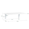 SoBuy FWT21-W, Folding Wall-mounted Drop-leaf Table, Kitchen & Dining Table, White