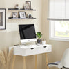 SoBuy FWT40-WN, Home Office Table Computer Desk Workstation 2 Drawers, White
