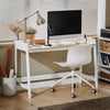 SoBuy FWT41-WN, Home Office Table, Computer Workstation Writing Desk with Desk Top, White