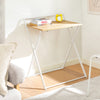 SoBuy FWT88-WN, Foldable Desk Computer Desk Workstation Writing Desk Teenagers Desk, White