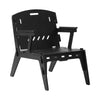 SoBuy HFST02-SCH, Armchair Leisure Relax Chair Living Room Chair in Mortise and Tenon Structure, Black