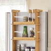 SoBuy KCR03-N, Adjustable Kitchen Spice Jars Hanging Storage Racks Shelf, Wood