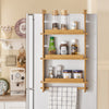 SoBuy KCR03-N, Adjustable Kitchen Spice Jars Hanging Storage Racks Shelf, Wood