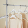 SoBuy KLS03-II-HG, Telescopic Clothes Rail, Heavy Duty Clothes Rack, Adjustable Open Wardrobe with Hanging Rails for Bedroom, Walk-in Closet, Gray