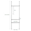 SoBuy KLS07-HG, Adjustable Wardrobe Organiser Clothes Storage Shelf System, Grey-clearance