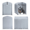 SoBuy KLS11-K, Bike Storage Outdoor, Waterproof Bicycle Shelter, Outdoor Bike Storage Shed, Motorbike Storage Tent, Garden Shed for Bikes, Motorcycles, and Tools, Silver, 120x176x163 cm