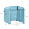 SoBuy KLS11-L-BL, Bike Storage Outdoor, Waterproof Bicycle Shelter, Outdoor Bike Storage Shed, Motorbike Storage Tent, Garden Shed for Bikes, Motorcycles, and Tools, Light Blue, 159x165x219 cm