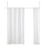 SoBuy KLS12-W, Blackout Curtain with Adjustable Metal Rods Opaque Curtain Room Divider for Bedroom Living Room and Study, White