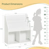 SoBuy KMB01-W, Children Kids Bookcase Storage Display Rack Organizer Holder, White