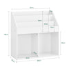 SoBuy KMB01-II-W, Children Kids Bookcase Storage Display Rack Organizer Holder, White
