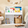 SoBuy KMB01-II-W, Children Kids Bookcase Storage Display Rack Organizer Holder, White
