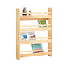 SoBuy KMB08-K-N Kids Bookshelf Children's Bookcase 4 Tier Book Storage Rack, Wall Bookshelf Toy Storage Unit for Nursery or Playroom Kids Bedroom Furniture Natural 60x12x80cm