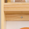 SoBuy KMB08-K-N Kids Bookshelf Children's Bookcase 4 Tier Book Storage Rack, Wall Bookshelf Toy Storage Unit for Nursery or Playroom Kids Bedroom Furniture Natural 60x12x80cm