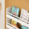 SoBuy KMB08-K-W, Wall Mounted 4 Tiers Children Kids Bookcase Storage Display Rack, White