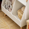SoBuy KMB100-K-W, Children Kids Bookcase Bookshelf Toy Shelf Storage Shelf with 3 Compartments, White
