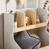 SoBuy KMB105-HG, Children Kids Bookcase Bookshelf Toy Shelf Storage Shelf with 4 Compartments, Grey