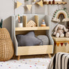 SoBuy KMB105-HG, Children Kids Bookcase Bookshelf Toy Shelf Storage Shelf with 4 Compartments, Grey