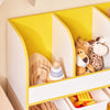 SoBuy KMB107-G, Children Kids Bookcase Bookshelf Toy Shelf Storage Shelf with 3 Plastic Boxes, Gold