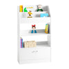 SoBuy KMB11-W, Children Kids Bookcase Storage Display Shelving Cabinet Organizer, White