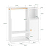 SoBuy KMB110-W, Children Kids Wardrobe Closet Children Clothes Rack with Hanging Rail, White