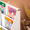 SoBuy KMB112-W, Children Kids Bookcase Book Shelf Toy Shelf Storage Shelf Standing Shelf, White