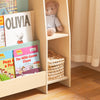 SoBuy KMB114-GR, Children Kids Bookcase Bookshelf Toy Shelf Storage Display Shelf, Natural and Green