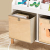 SoBuy KMB115-W, Children Kids Bookcase Book Shelf Toy Shelf Storage Shelf with 2 Fabric Boxes, White
