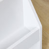 SoBuy KMB118-W, Kids Bookshelf Children's Bookshelf with 3 Storage Compartments Kids Book Shelf Toy Storage Unit Nursery Furniture White 100x30x80cm