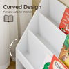 SoBuy KMB118-W, Kids Bookshelf Children's Bookshelf with 3 Storage Compartments Kids Book Shelf Toy Storage Unit Nursery Furniture White 100x30x80cm