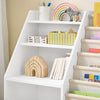 SoBuy KMB119-W, Kids Bookshelf Children's Bookcase with Open Storage Compartments 3-Tier Book Shelf Toy Storage Unit Nursery Furniture and Kids Bedroom Organiser White 80x40x80cm