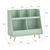 SoBuy KMB19-GR, Children Kids Bookcase Bookshelf Toy Shelf Storage Shelf with 5 Compartments, Green