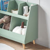 SoBuy KMB19-GR, Children Kids Bookcase Bookshelf Toy Shelf Storage Shelf with 5 Compartments, Green