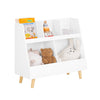 SoBuy KMB19-W, Children Kids Bookcase Storage Display Rack Organizer Holder, White-clearance
