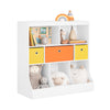SoBuy KMB26-W, Children Kids Bookcase Storage Display Shelf Organizer, White