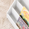 SoBuy KMB32-K-W, Children's Bookshelf Bookcase Children Kids Storage Shelf Rack with 4 Shelves and 1 Open Compartment Book Toy Organiser White W70 x D30 x H60cm