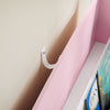 SoBuy KMB32-P, Children Kids Bookcase Bookshelf Storage Shelf Rack with 4 Shelves, Pink
