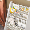 SoBuy KMB50-HG, Children Bookcase 4 Tiers Sling Storage Rack Organizer Display Holder, Grey