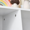 SoBuy KMB55-K-W, Kids Bookshelf and Toy Storage Unit with 5 Storage Compartments Children's Bookcase for Nursery Toddler Room Baby Book Shelf Kids Book Storage White 80x34x104 cm