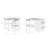 SoBuy KMB60-HG, Children Desk and Chair Set Table Set for Drawing and Studying Children Kids Art Table, Grey
