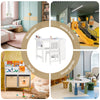 SoBuy KMB60-W, Kids Desk and Chair Set Kids Study Table and Chair Set with 2 Storage Shelves and Paper Roll Holder Children's Desks for Drawing Arts and Crafts White 80x54x66cm
