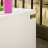 SoBuy KMB74-W, Children Kids Storage Bench with Mobile Storage Chest, Toy Box Storage Cabinet, White