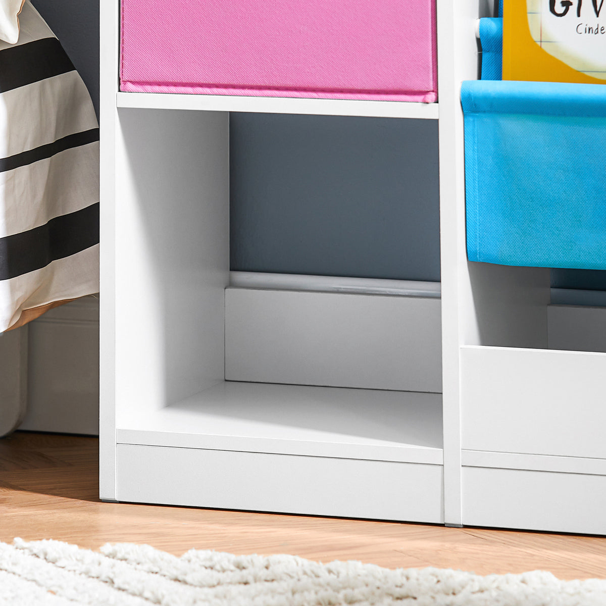 SoBuy KMB76-F, Children Kids Bookcase Book Shelf Toy Shelf Standing Storage Shelf, White