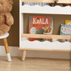 SoBuy KMB77-W, Children Kids Bookcase Book Shelf Wall Shelf 3 Tiers Storage Shelf Rack, White