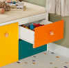 SoBuy KMB82-W, Children Kids Storage Bench with Mobile Storage Chests, Toy Chest Toy Box, White