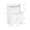 SoBuy KMB84-W, Children Bookcase Toy Shelf Storage Cabinet Children’s Room Storage Unit, White