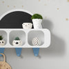 SoBuy KMB86-W, Wall Mounted Storage Display Shelf Rack Children Kids Wall Shelf Toy Shelf Wall Storage Unit, White