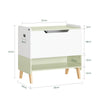 SoBuy KMB91-GR, Children Kids Toy Chest Toy Box Storage Chest Box Storage Cabinet with an Open Storage Compartment, Green