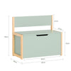 SoBuy KMB94-GR, Children Kids Storage Bench Toy Chest Toy Box Storage Chest Storage Box, Green
