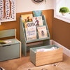 SoBuy KMB95-GR, Children Kids Bookcase Bookshelf Toy Shelf with Storage Chest on Wheels, Green